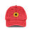 Thumbnail: Sunflower Vintage Cap -- Embroidered Sun Flowers Hat, Floral Baseball Cap