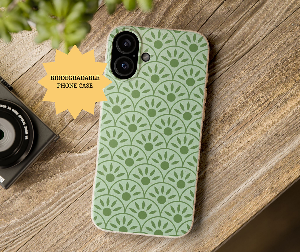 Green Biodegradable iPhone print