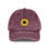 Thumbnail: Sunflower Vintage Cap -- Embroidered Sun Flowers Hat, Floral Baseball Cap