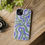 Thumbnail: Abstract Waves Biodegradable Phone Case -Purple and Green Waves- Eco Aesthetic