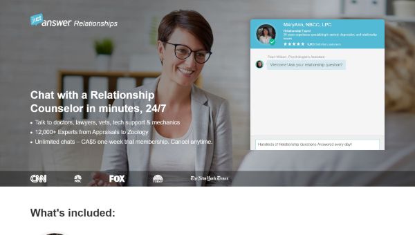 JustAnswer - Relationships Experts