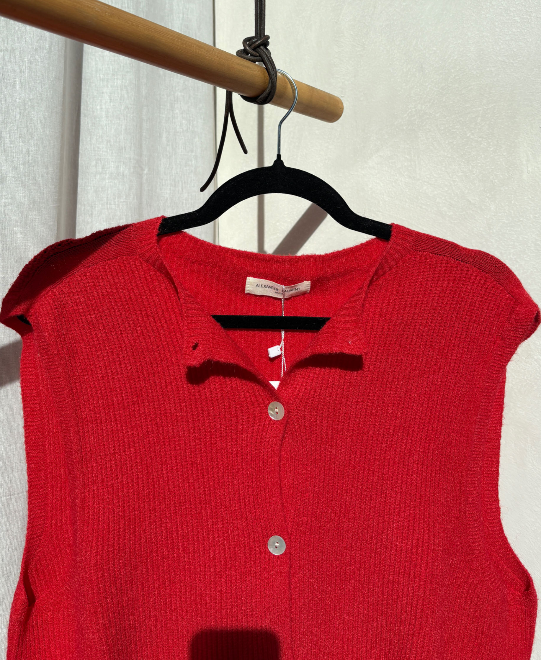 Knit Vest with Buttons