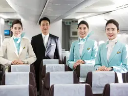 無料ビジネスクラス航空券と航空乗務員