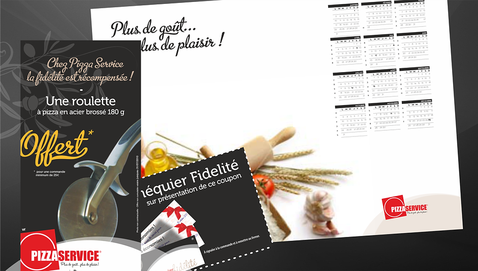 Sous mains, carte fidélité