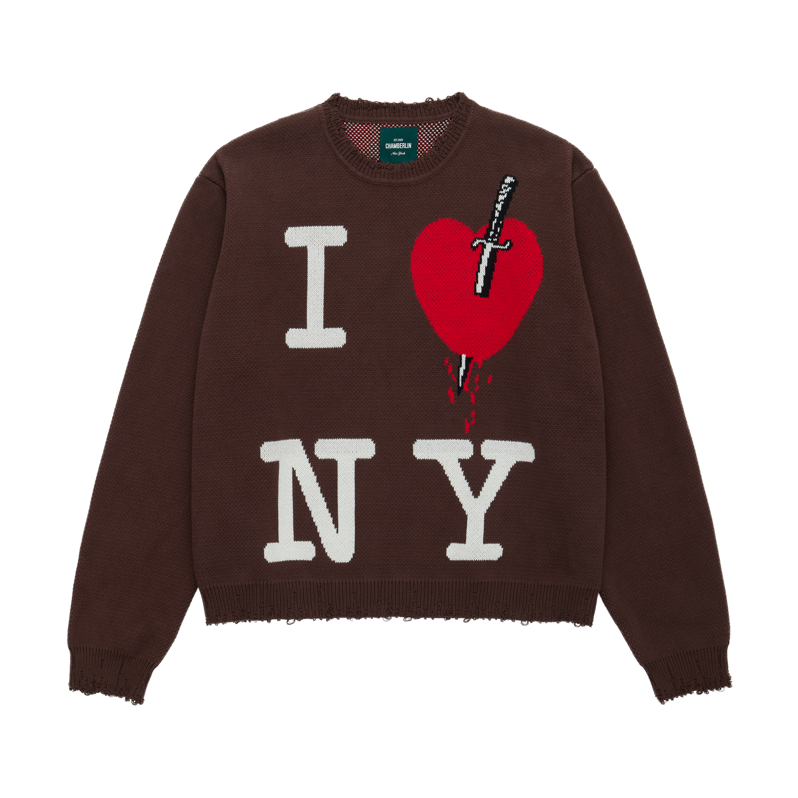 Brown Stabby Sweater