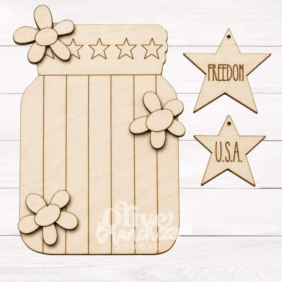 Daisy and Stripes DIY Shelf Leaner