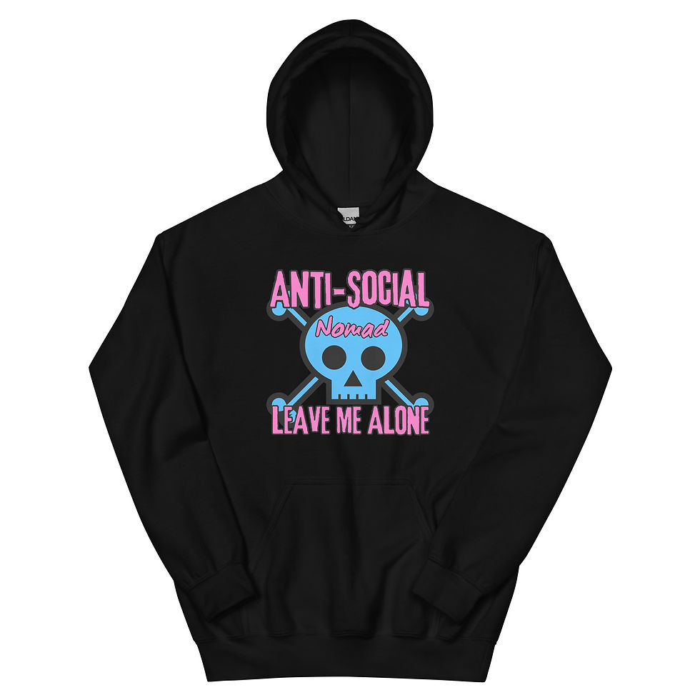 Anti-Social Nomad Hoodie – Cozy Comfort for Cooler, Quieter Moments