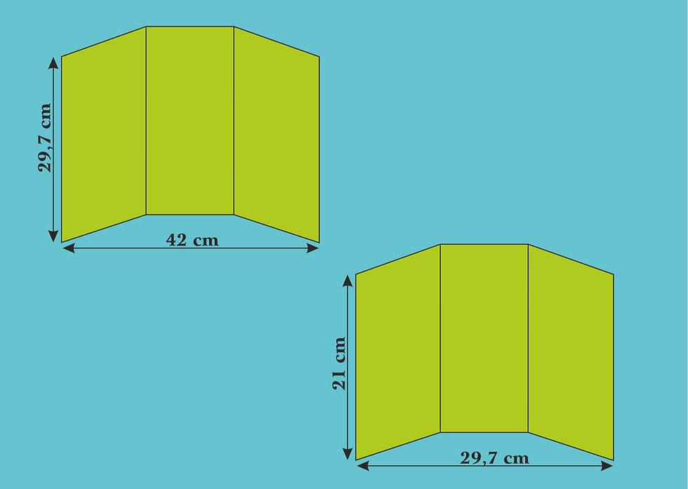 Medidas para trípticos