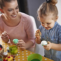 Decorating easter Eggs