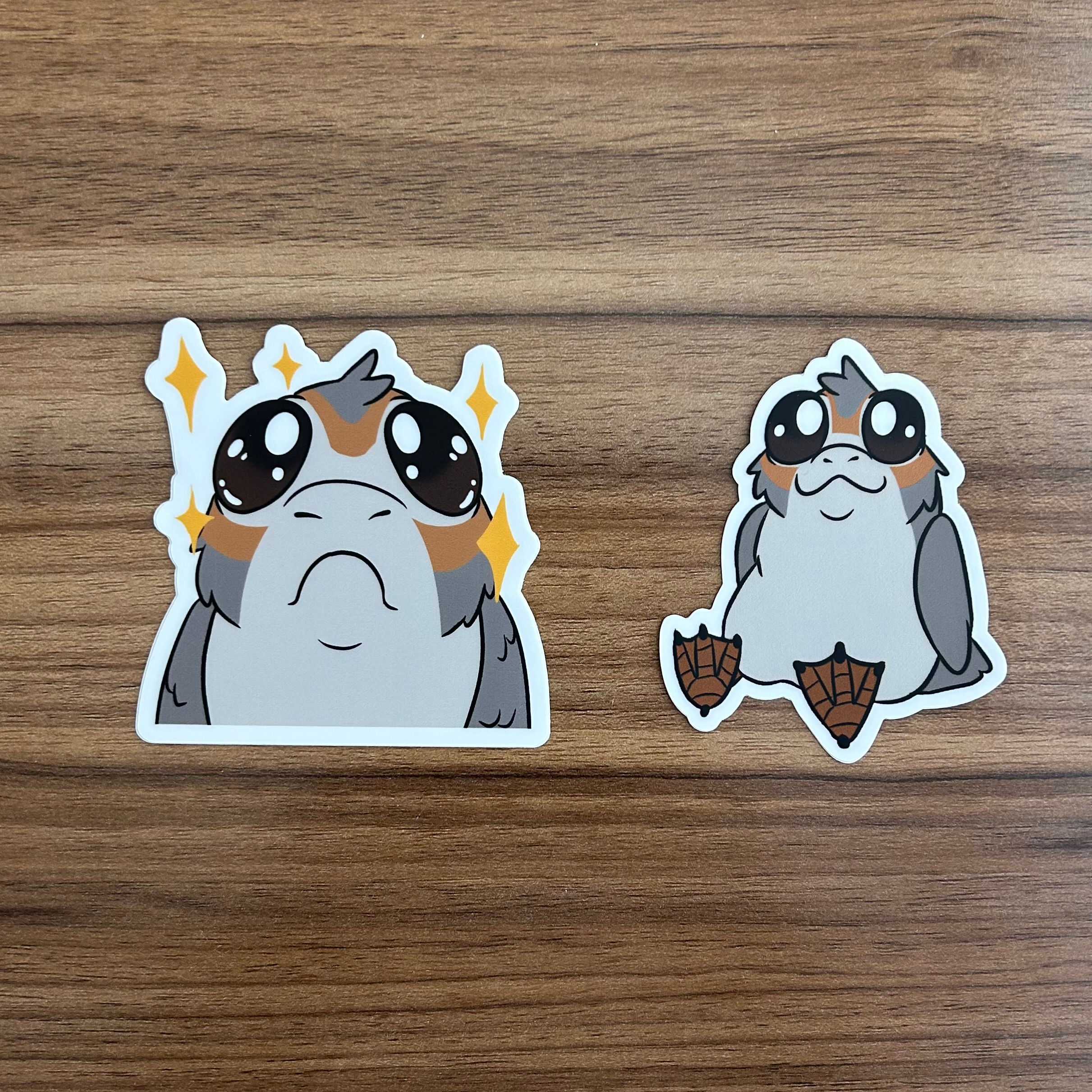 Silly Porg Stickers