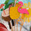 Thumbnail: Flamingo Tabletop Picks Party Decor 8pcs. Cake Topper Picks Tropical Luau Pine T
