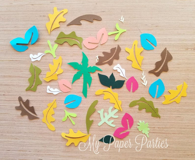 Thumbnail: Leaves Large Die Cut Pieces Die Cuts OOAK Listing more than 50pcs. Various Color