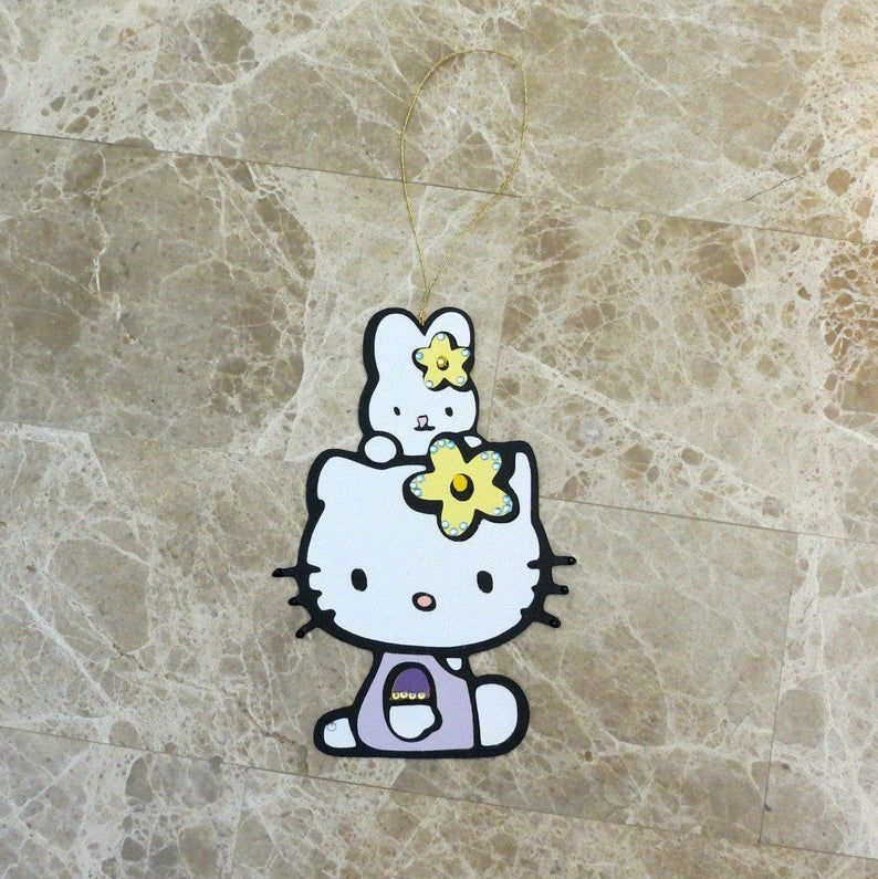 Thumbnail: Hello Kitty Hanging Ornament Hello Kitty with Bunny