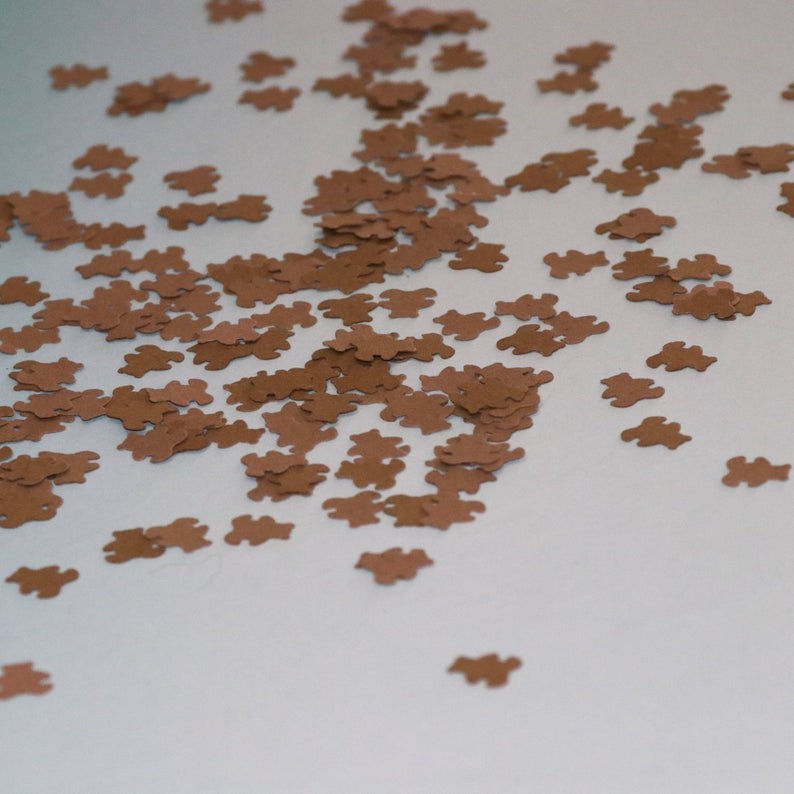 Thumbnail: Teddy Bear Confetti Brown Baby Bear Party 100 pcs.