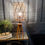 Thumbnail: Teak wood and paper rope Table Lamp