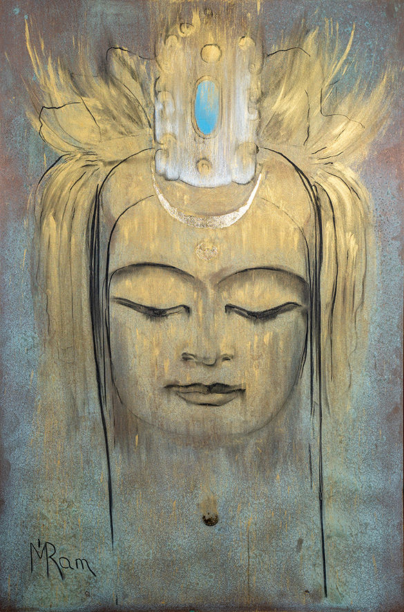 Thumbnail: Art Print "Chandra Chandan"_MaiRam Art_Yoga Painting