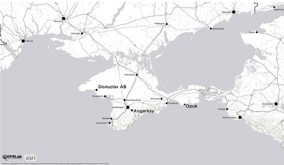 Rusijos kariuomenės telkimas okupuotame Kryme. Analizė (OSINT ir palydovinės nuotraukos)