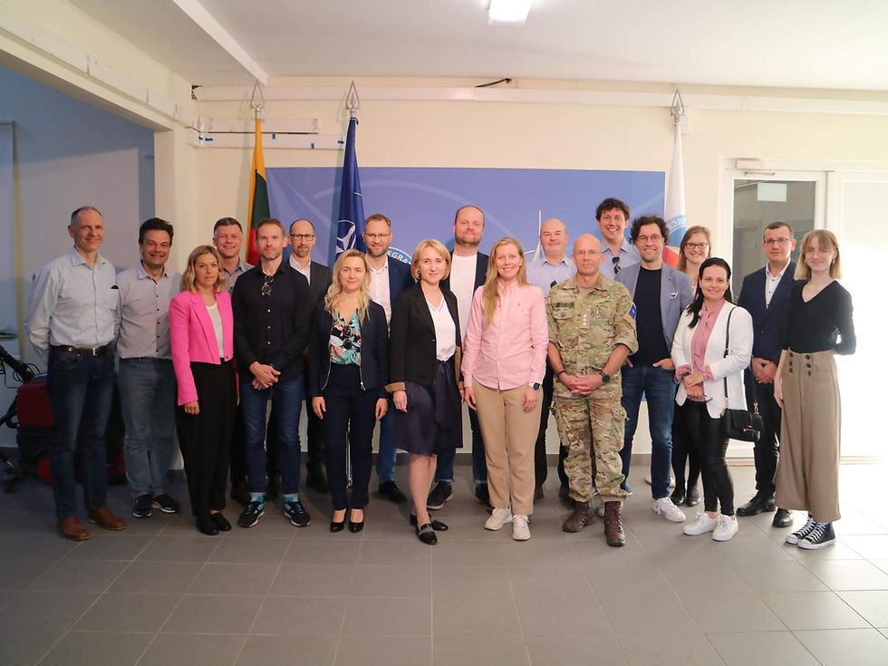 Exclusive briefing at the HQ of NATO Force Integration Units Lithuania