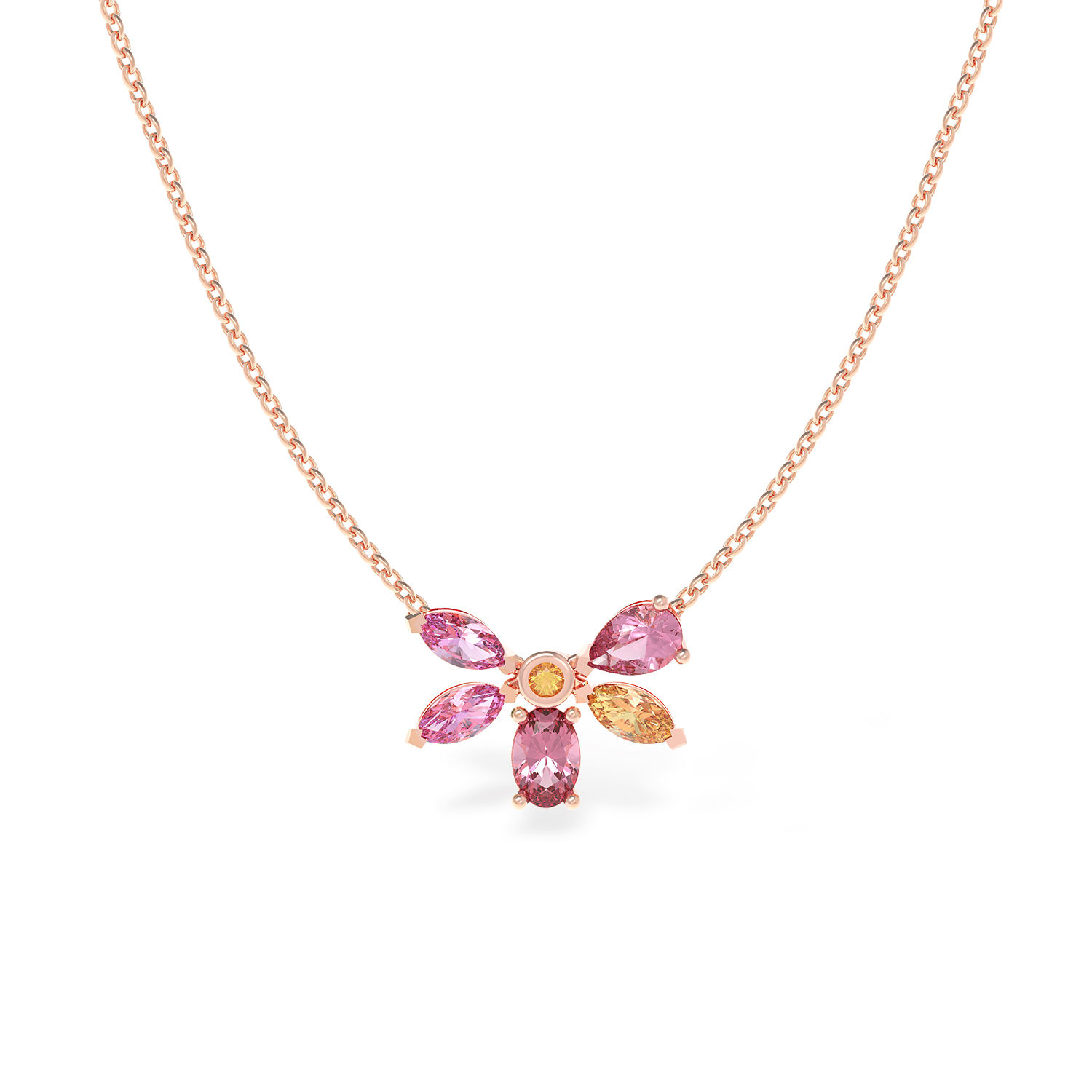 PLUMERIA Pendant Necklace BLUSH