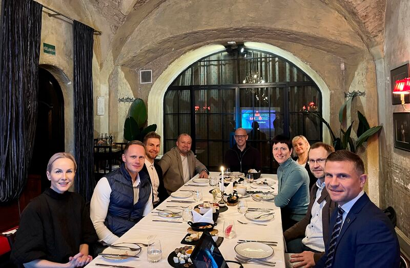 Motivating and inspiring dinner with Mindaugas Rudys