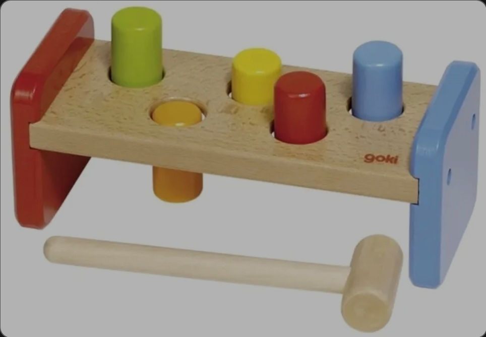 Goki Wooden Pounding Bench – Classic Educational Toy