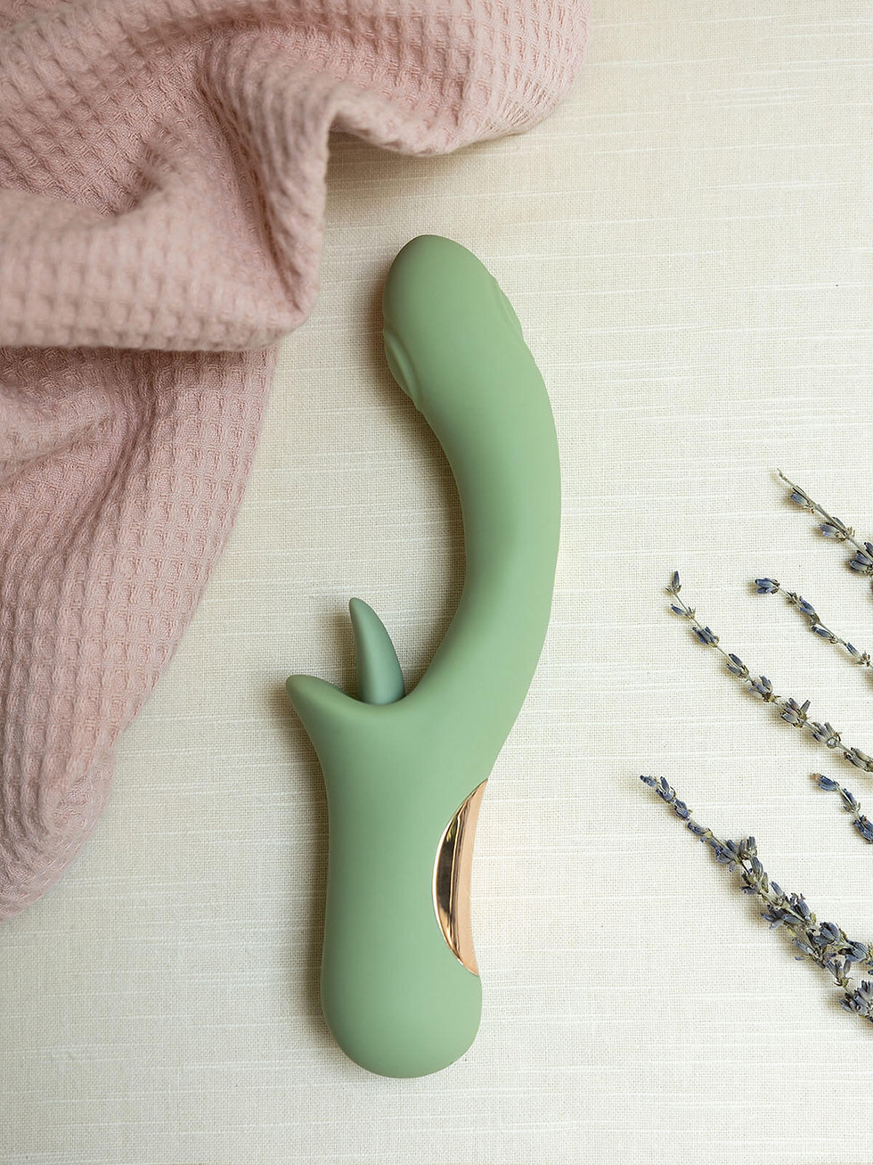 Juniper Vibrator by Confortala – elegant, rechargeable vibrator designed for women over 40, made by the Natural Love Company