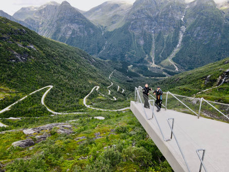 Gaularfjellet viewpoint, Norway, scenci, guided motorcycle tour, MotoVibes Travel