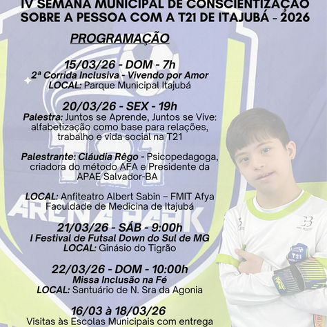 IV Semana Municipal de Conscientização Sobre a Pessoa com a T21