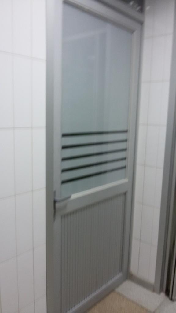 Puerta de Aluminio Mate con Filtro