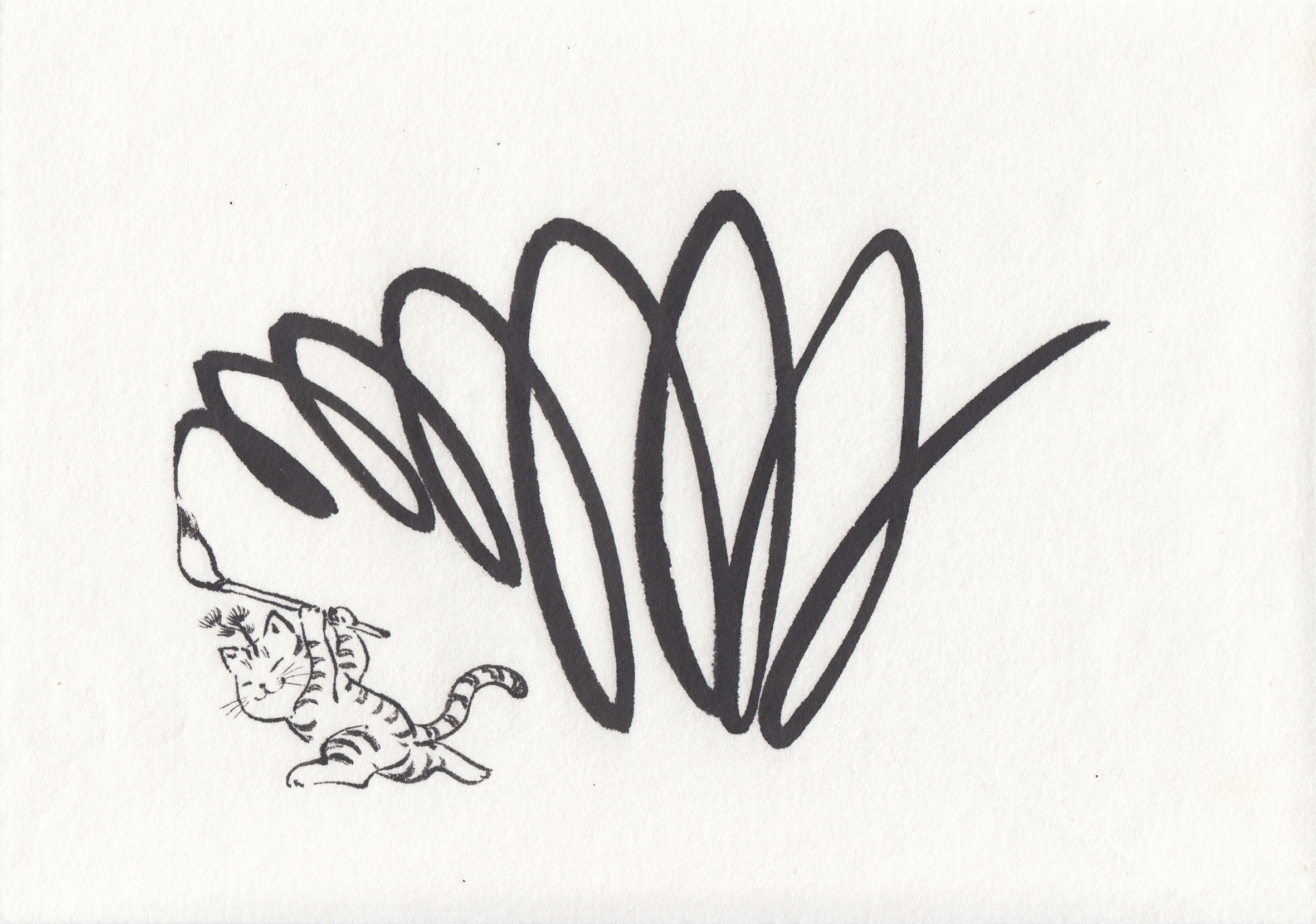 「アートに挑戦の猫盆栽」/ごとやん 作