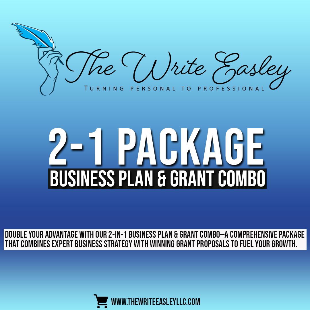 2-1 Package (Business Plan & Grant Proposal Combo) 
