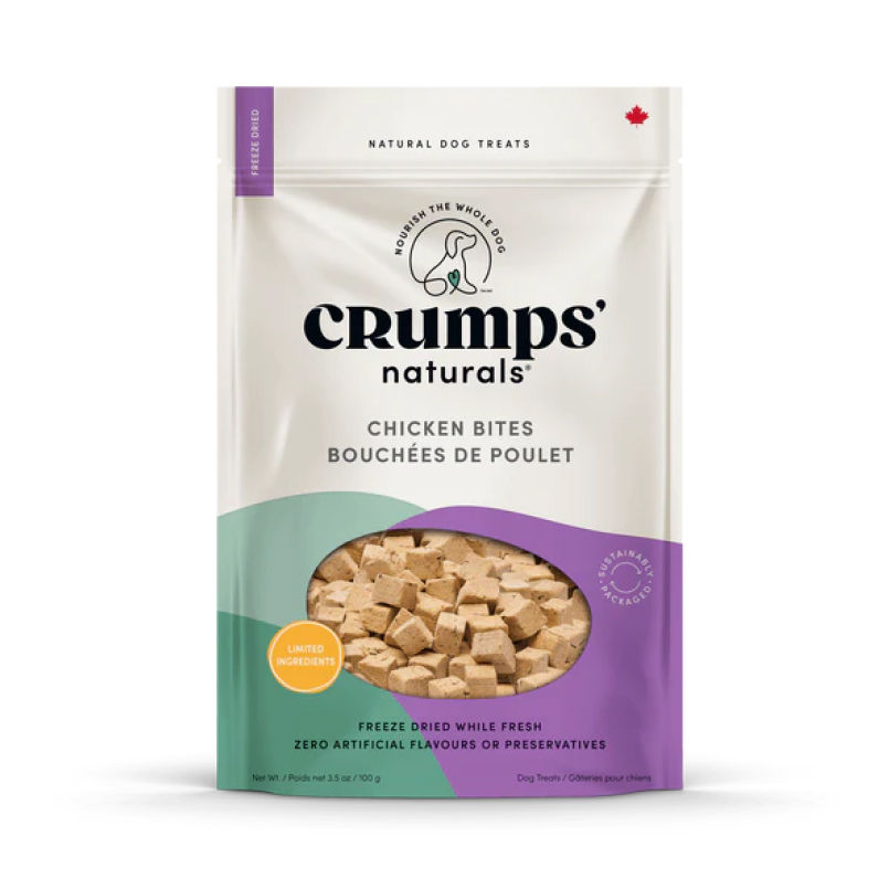 Crumps' Naturals Chicken Bites pour chien Animal Expert St-Bruno