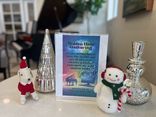 Some holiday decorations on the table