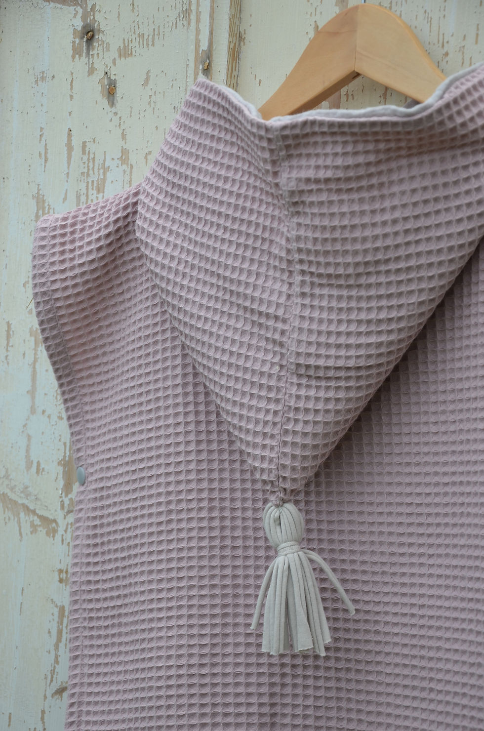 Miniaturbild: Badeponcho aus Waffelpique, elfenrosa