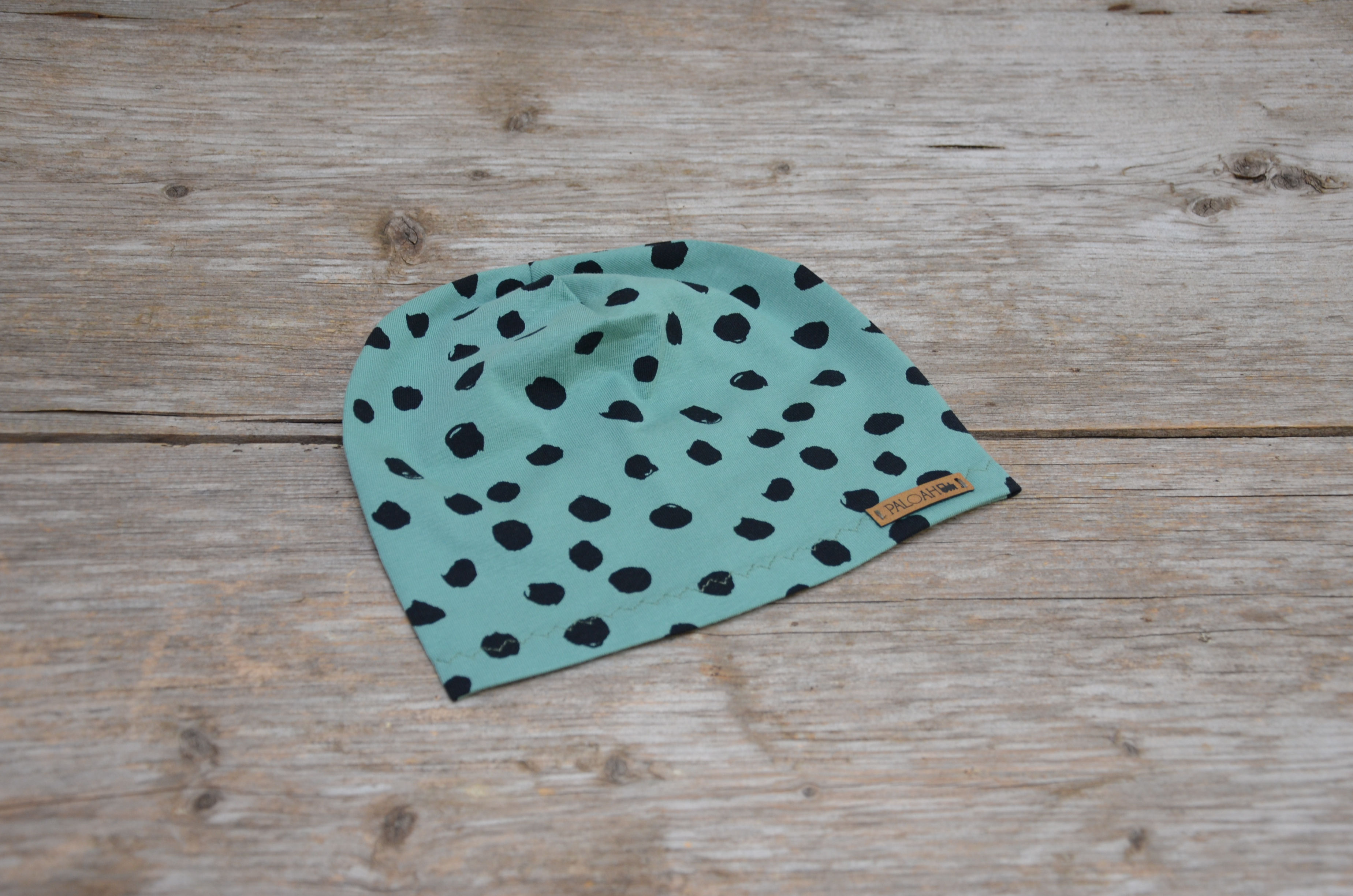 dünne Beanie altgrün/schwarz