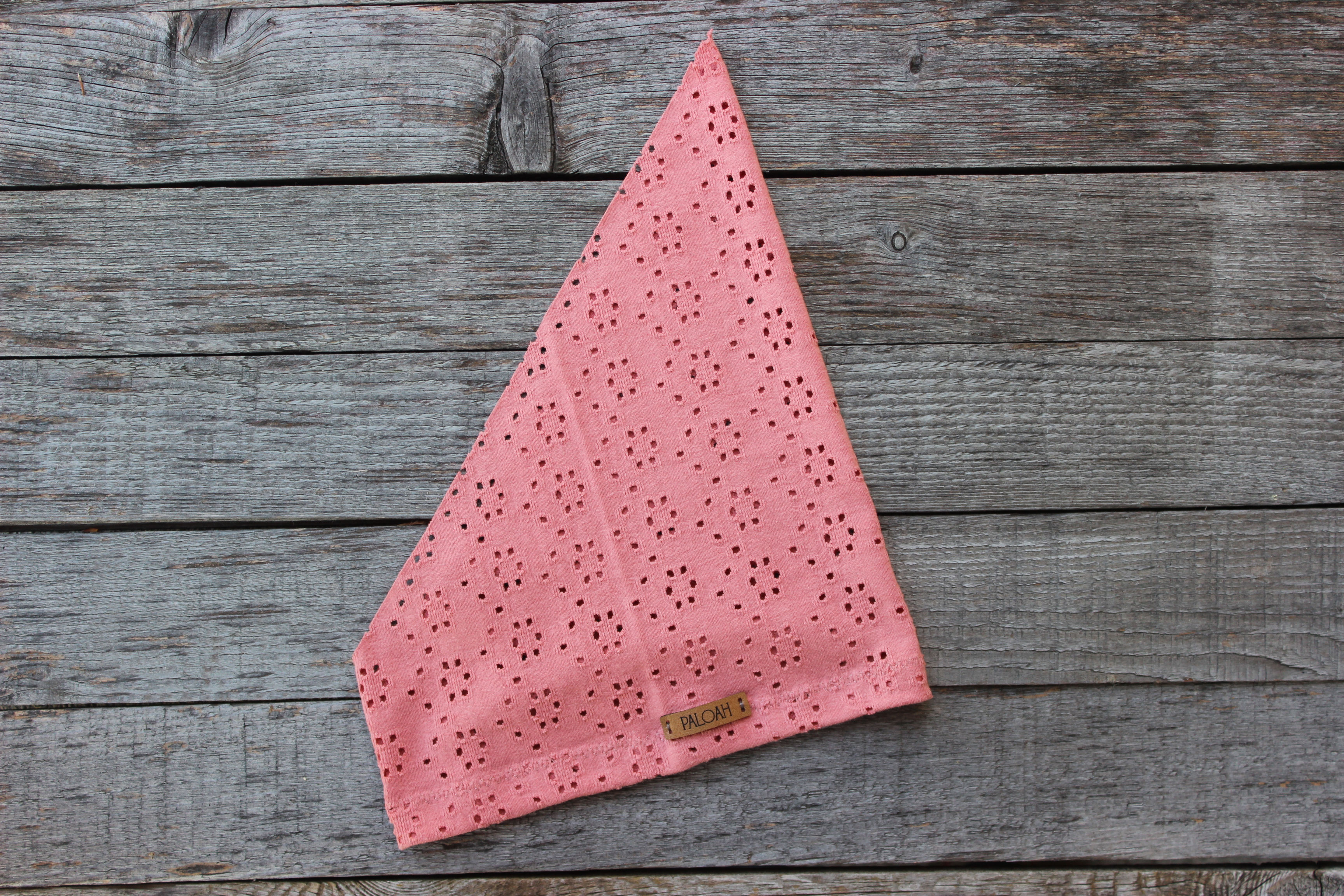 Kopftuch-Jersey altrosa/Lochmuster