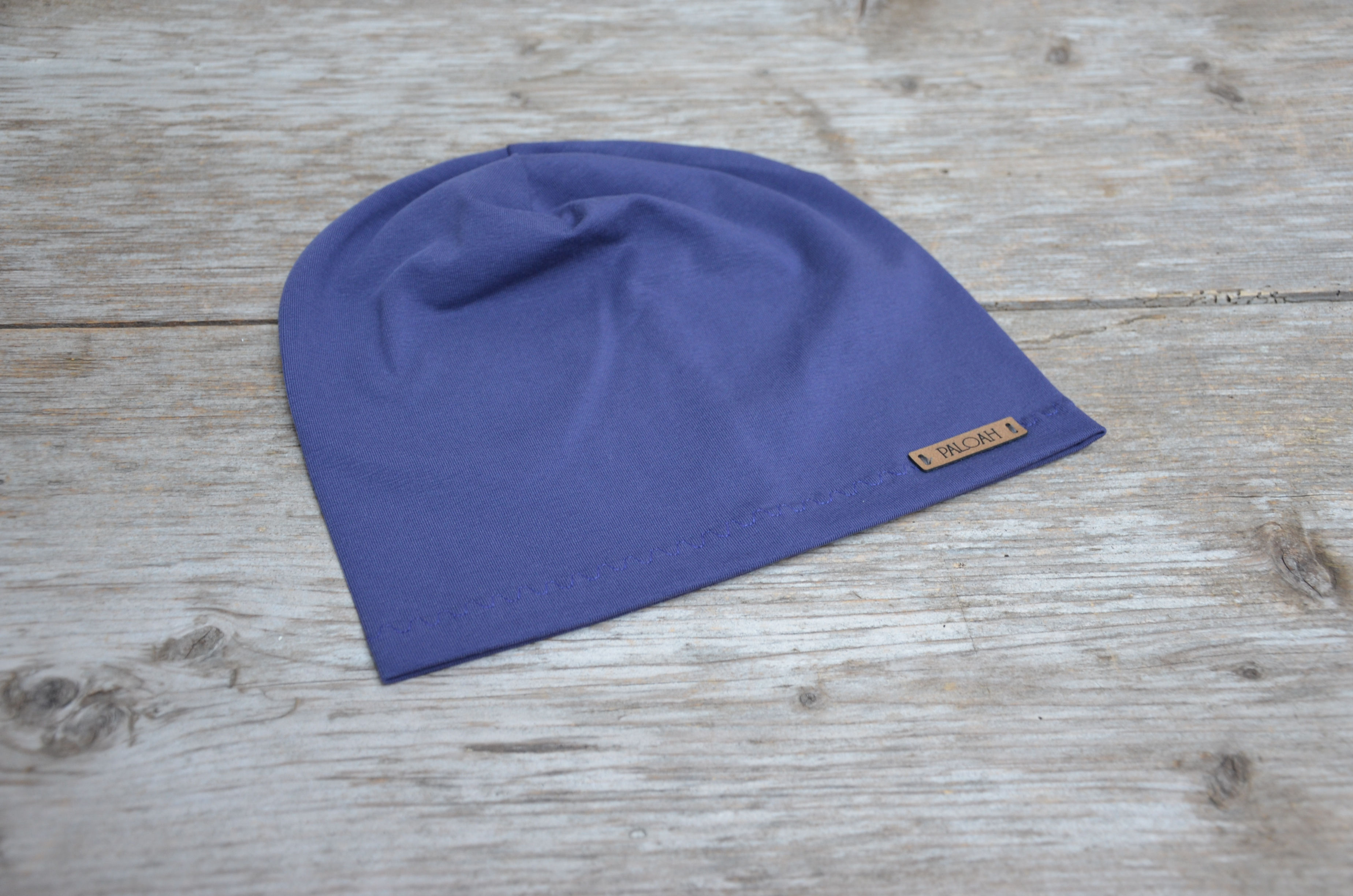 dünne Beanie lila
