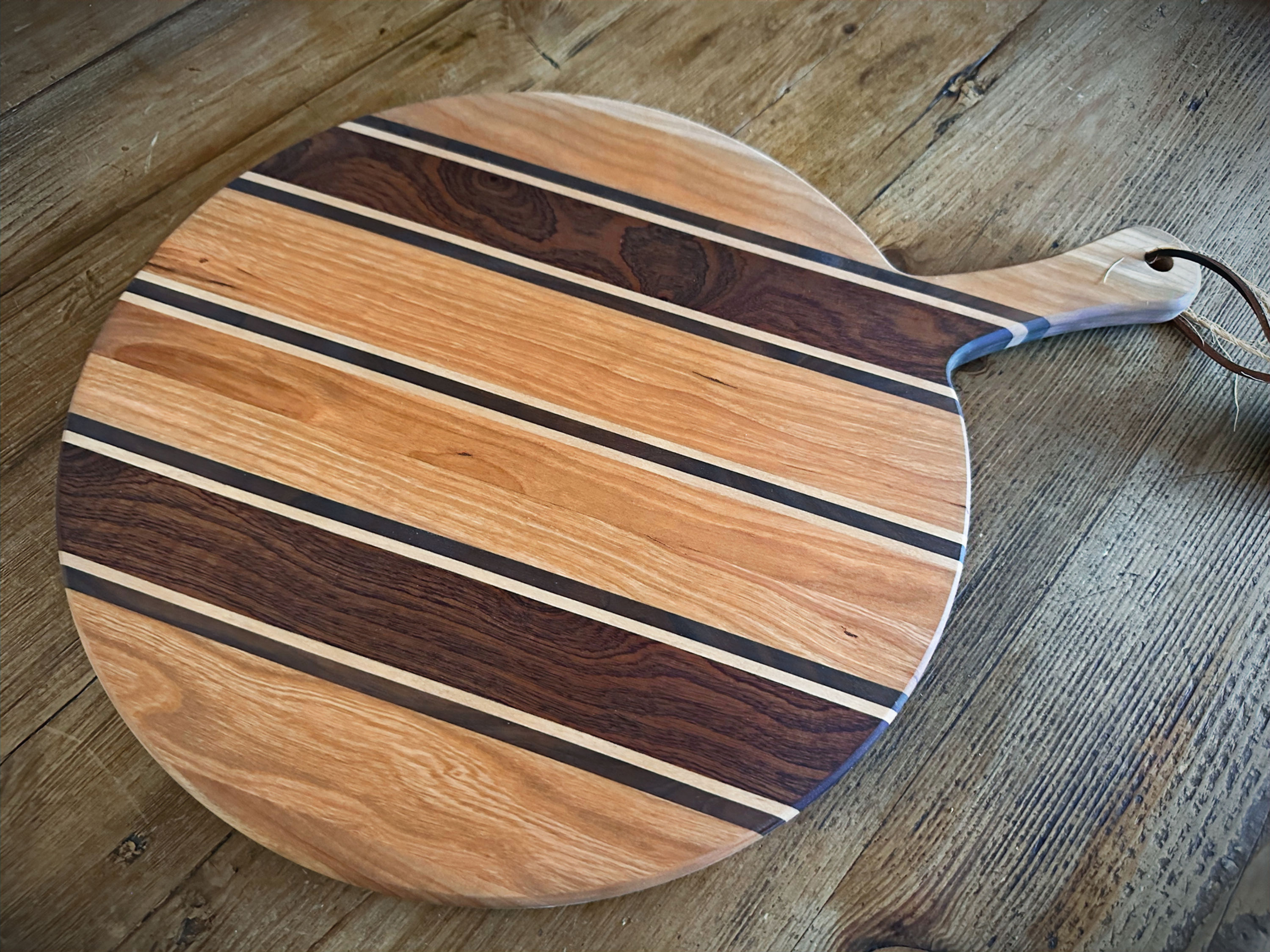 14" Circular Charcuterie Platter - Sapele