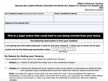 The LTB Forms: Form L2, Application to End a Tenancy and Evict a Tenant