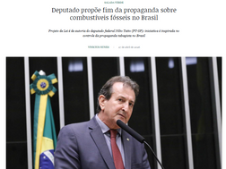 Tatto é coordenador da Frente Parlamentar Ambientalista e vice-presidente da Comissão de Meio Ambiente da Câmara