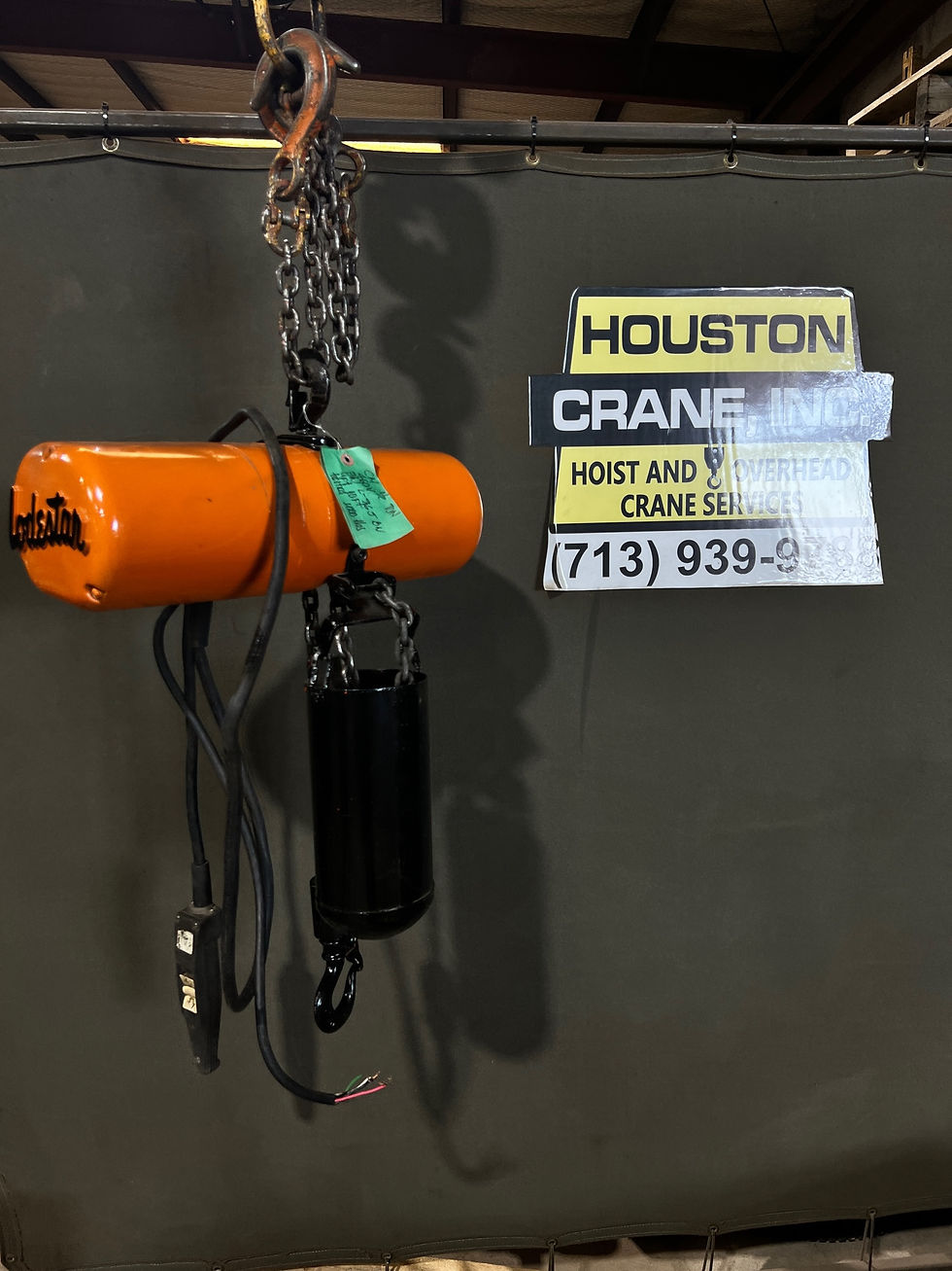 Thumbnail: CM 1/2 Ton Electric Chain Hoist, Model: F, 10 Ft Lift, 460-3-60V