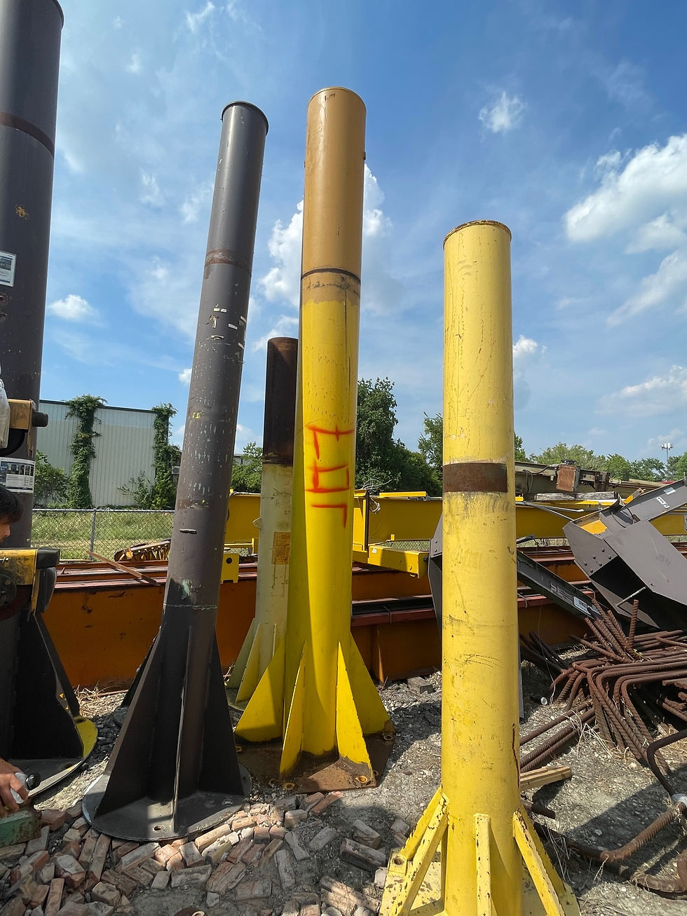Thumbnail: Gorbel 1 Ton Freestanding Base Mounted Jib Crane, 18'-0" Span x 15'-6" HUB