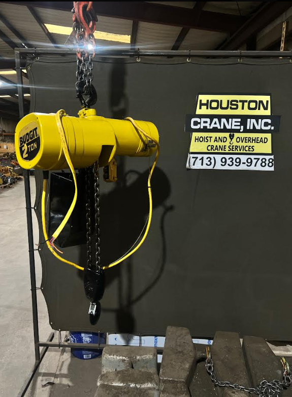 Thumbnail: Budgit 2 Ton Electric Chain Hoist, 12 Ft Lift, 230-3-60V, 2 SPD