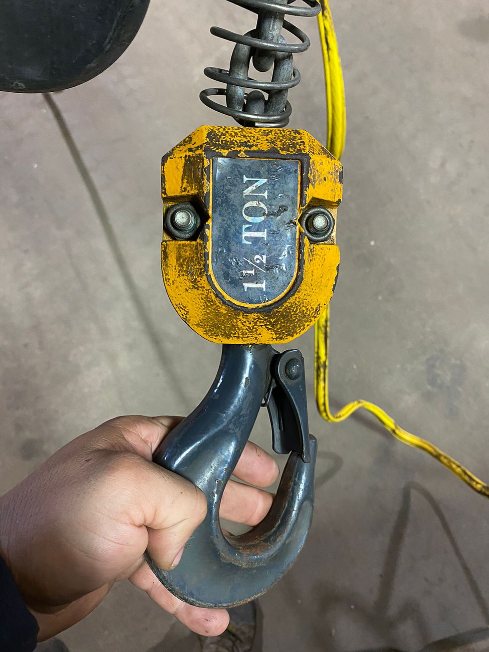 Thumbnail: P&H 3000 LB Electric Chain Hoist, Model: ZP16150015T32T1C, 15 FT LIft, 460V