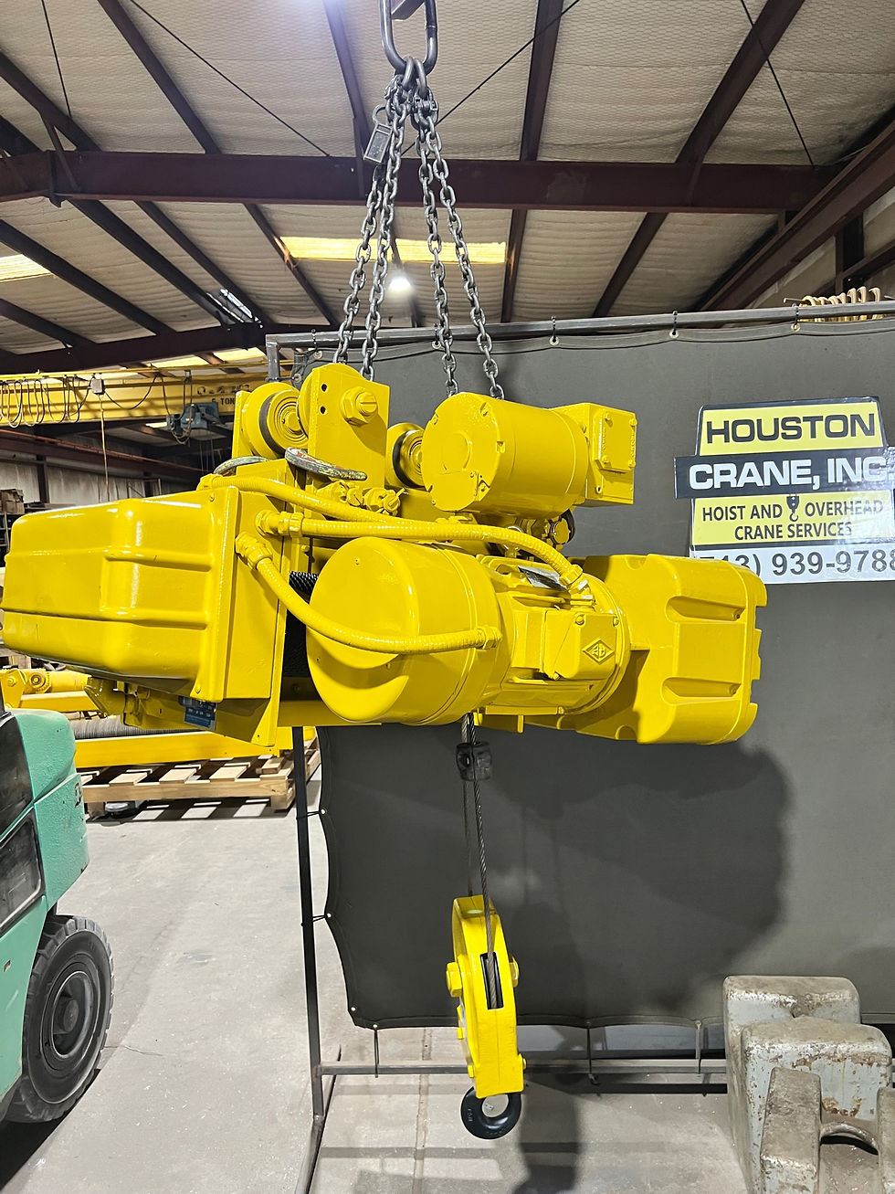 Thumbnail: Acco-Wright 2 Ton Electric Wire Hoist w/ Motorized Trolley, 38 FT Lift, 460V