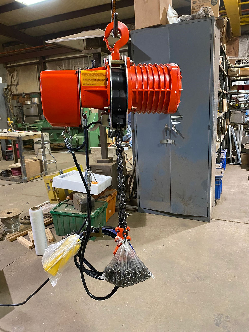 Thumbnail: Black Bear 1 Ton Electric Chain Hoist, Model: YSL-100, 230/460V