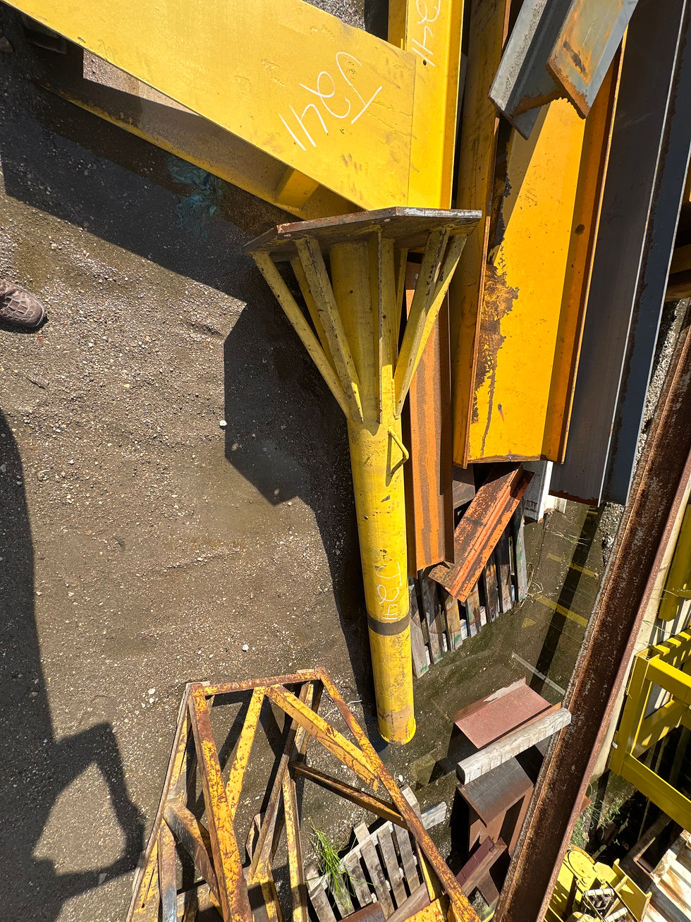 Thumbnail: 1 Ton Freestanding Base Mounted Jib Crane, 11'-0" Span x "8-0" HUB