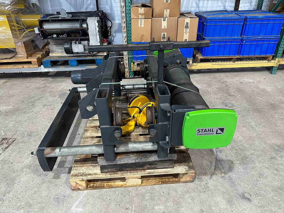 Thumbnail: Stahl 15 Ton Wire Rope Hoist w/Motorized Trolley, SH5032, 33 Ft Lift, 460-3-60V