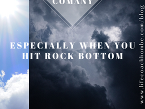 Misery loves company...expecially when you hit rock bottom