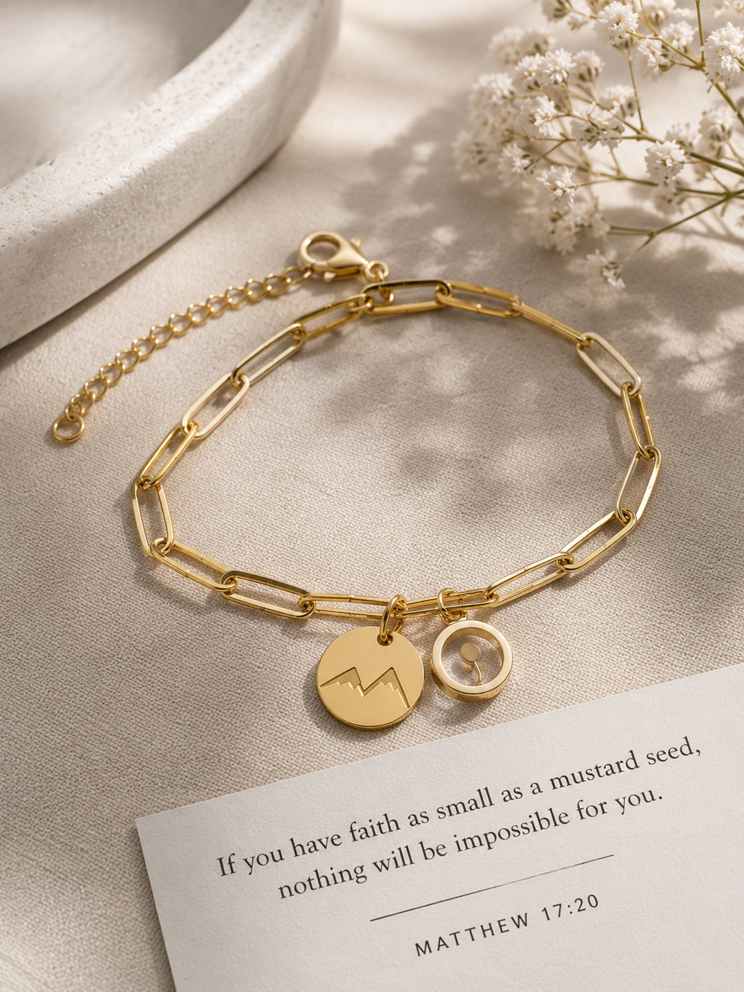 Faith Moves Mountains Bracelet 